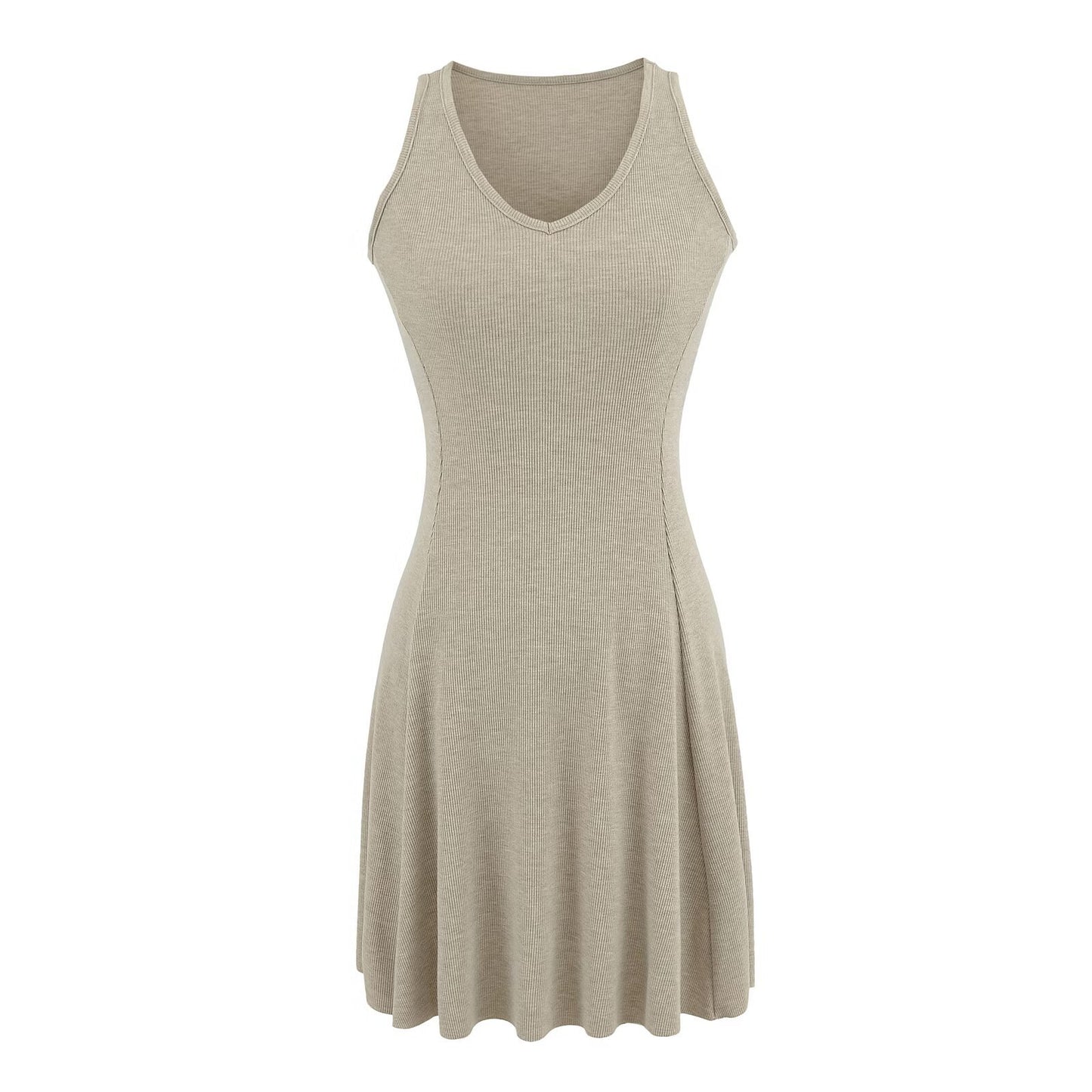 V-neck sleeveless dress