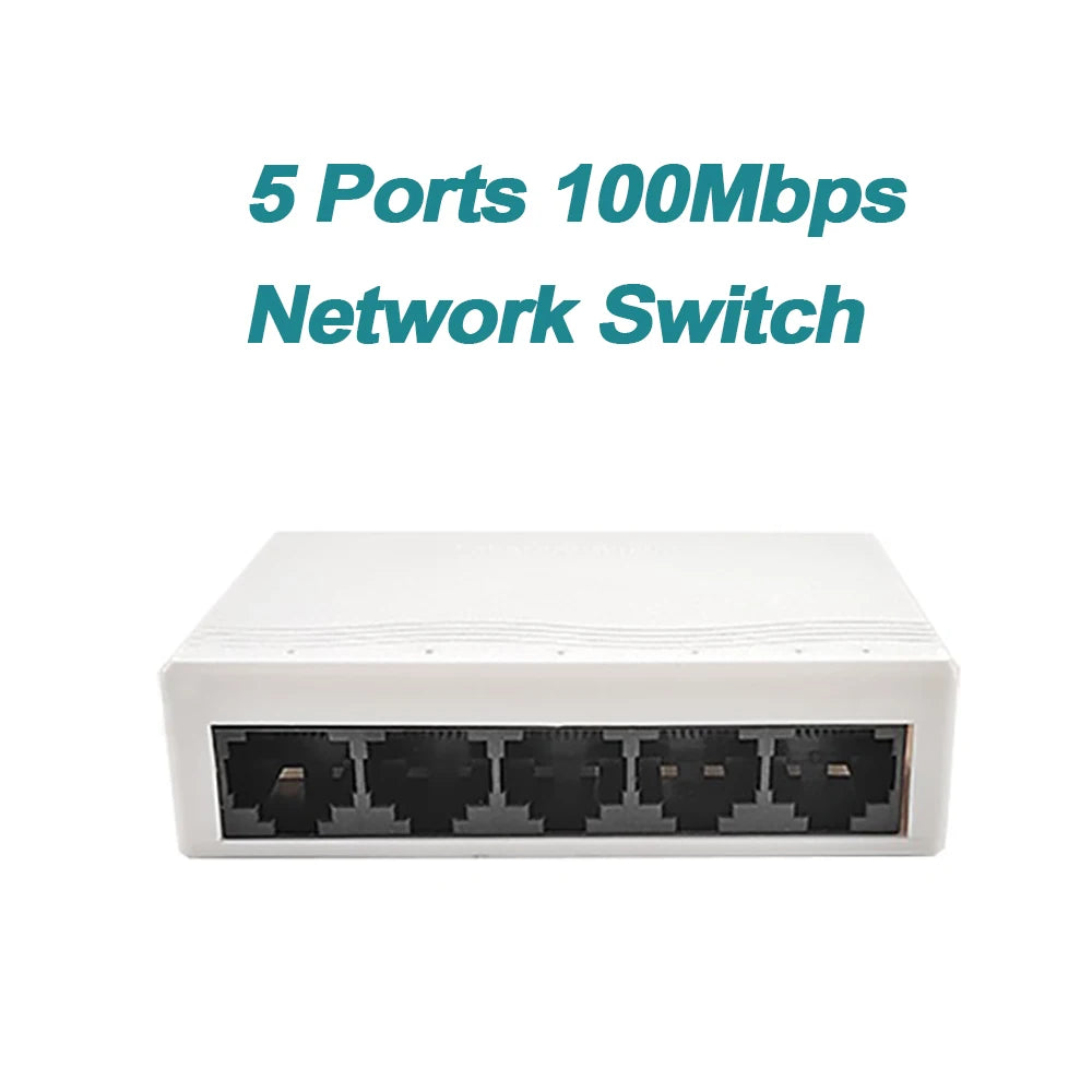Prise ue 5/8 ports 10/100Mbps commutateurs réseau Mini Ethernet commutateur réseau rapide répartiteur pour le bureau à domicile