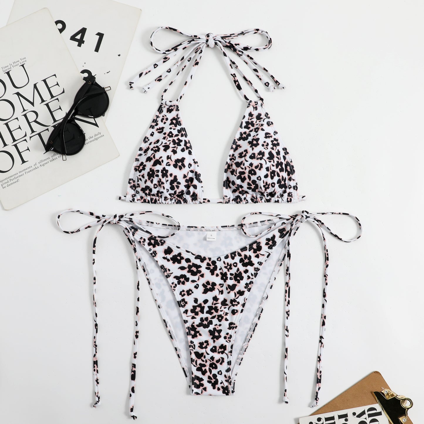 Women's Bikinis with Hanging Neck and Strap Patterns