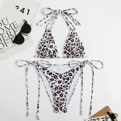 Women's Bikinis with Hanging Neck and Strap Patterns
