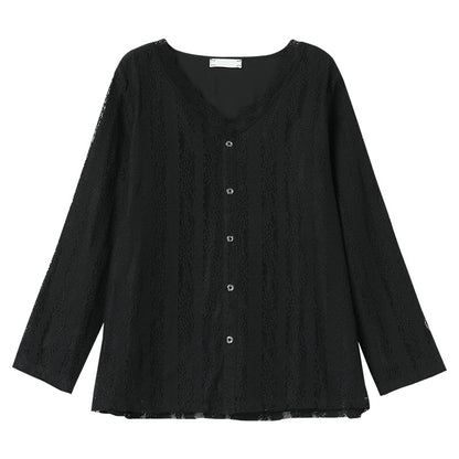 V-neck lace top