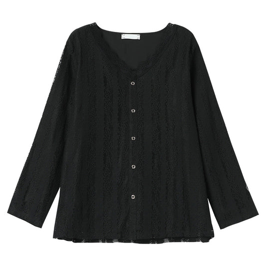 V-neck lace top