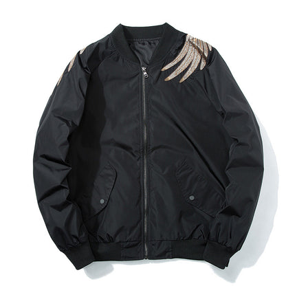 Street Style Yokosuka Embroidered Jacket Men's Ukiyo-e Phoenix Embroidery Baseball Jacket MA-1 Jacket