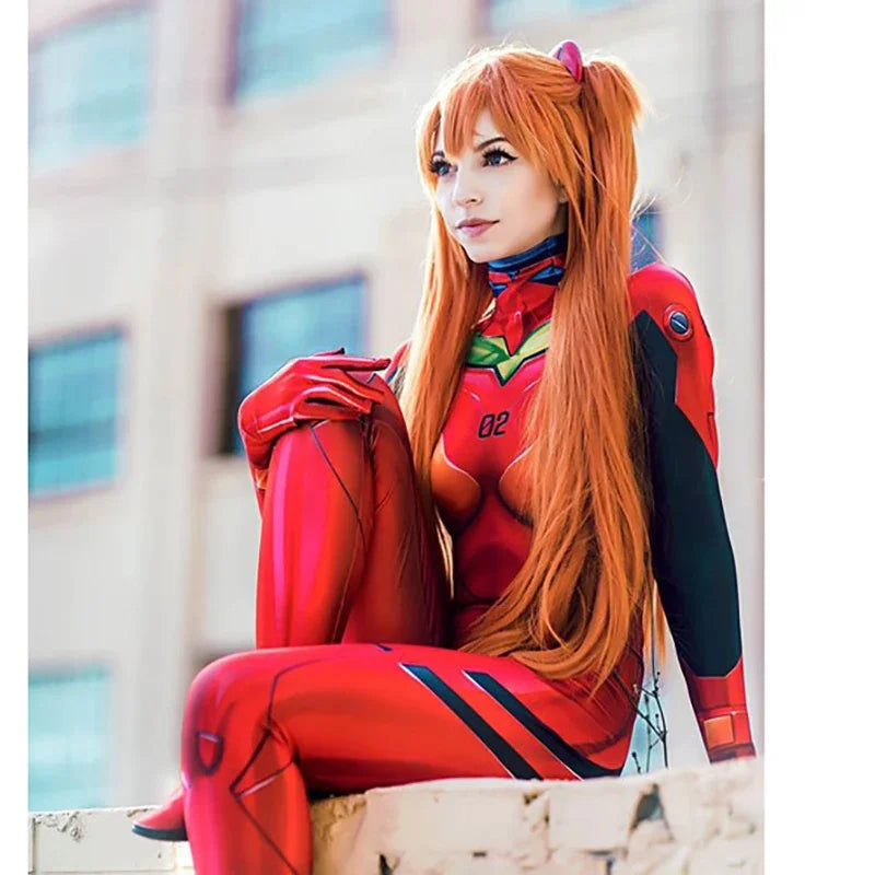 Anime EVA Cosplay Costume Bodysuit Asuka Tights Maillot Ayanami Langley Hallowen Party Cloth