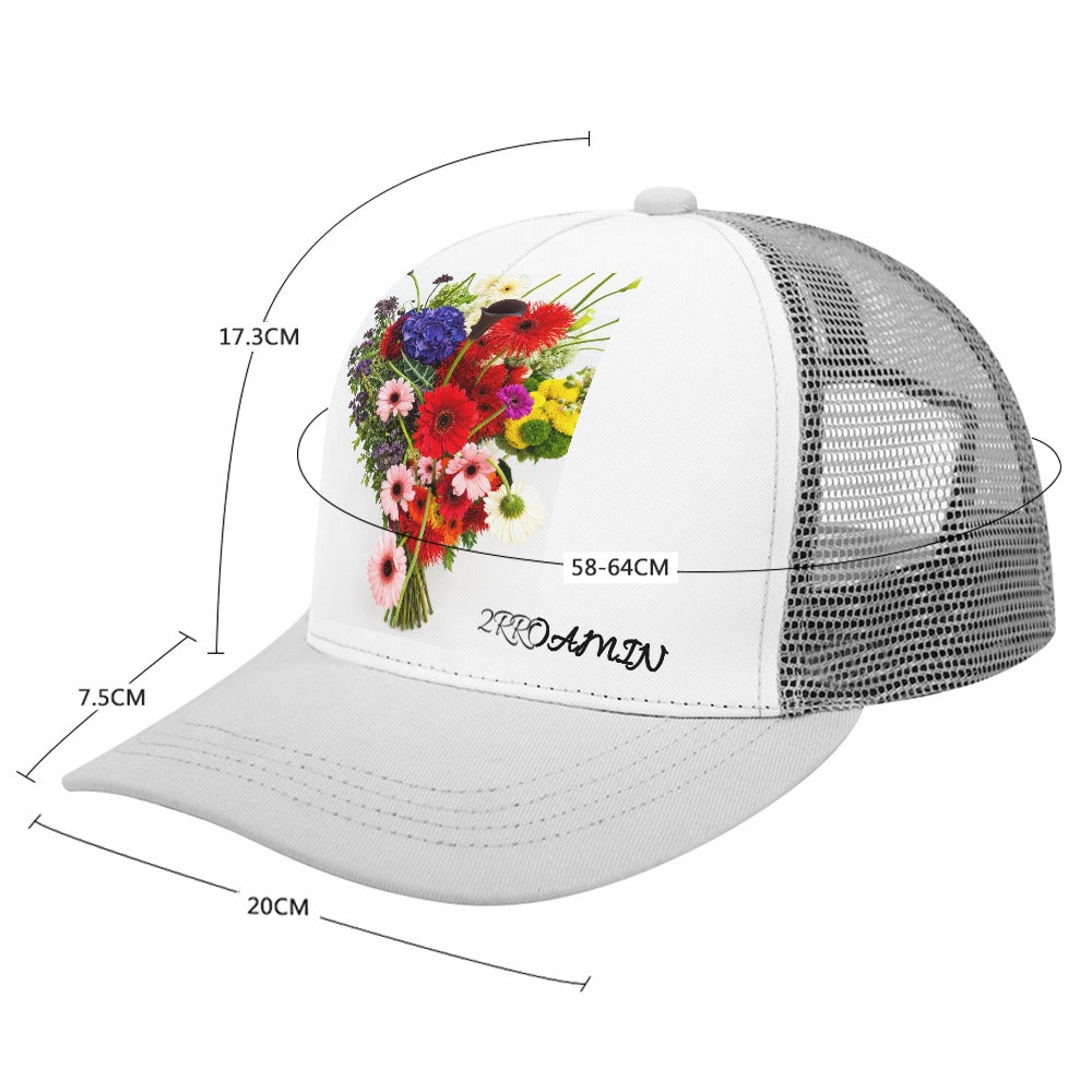 Baseball Cap Bent glue rear hollow (multi-color optional)