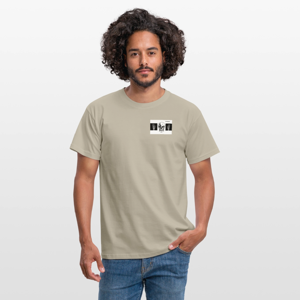 T-Shirt tête de mort haut les mains - sand beige