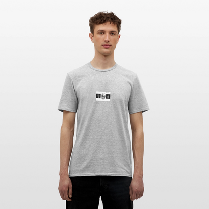 T-Shirt tête de mort haut les mains - heather grey