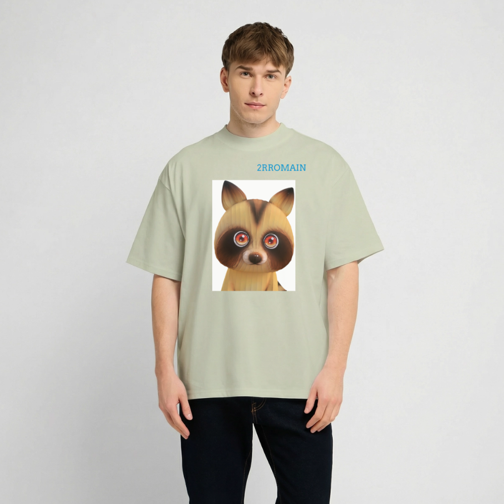 Unisex Oversized Heavyweight T-shirt - soft salvia 