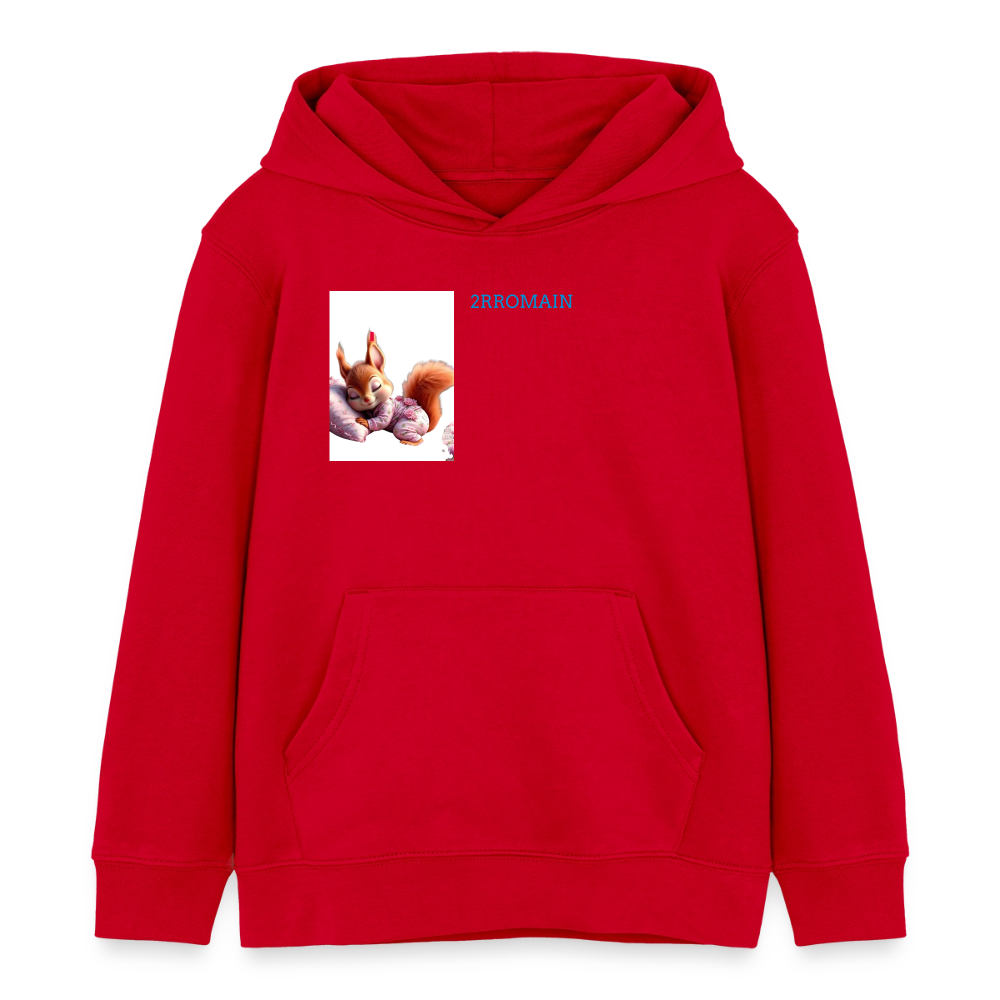 Kids Organic Hoodie by Stanley/Stella - red