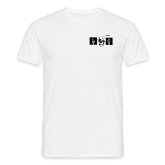 T-Shirt tête de mort haut les mains - white