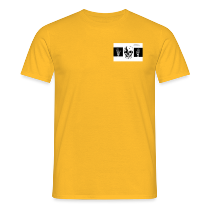 T-Shirt tête de mort haut les mains - yellow
