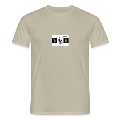 T-Shirt tête de mort haut les mains - sand beige