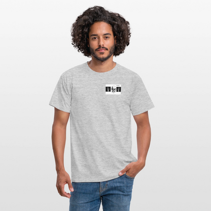 T-Shirt tête de mort haut les mains - heather grey