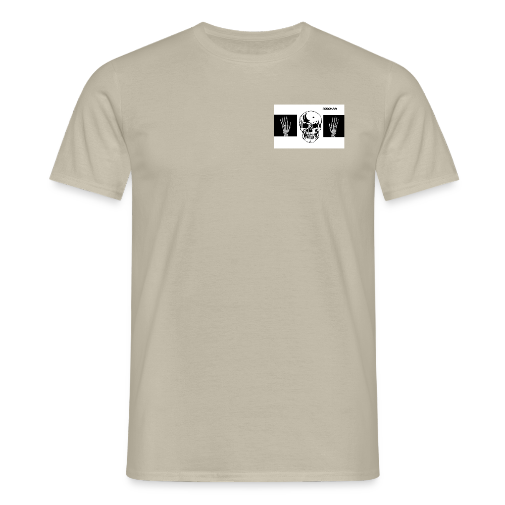 T-Shirt tête de mort haut les mains - sand beige