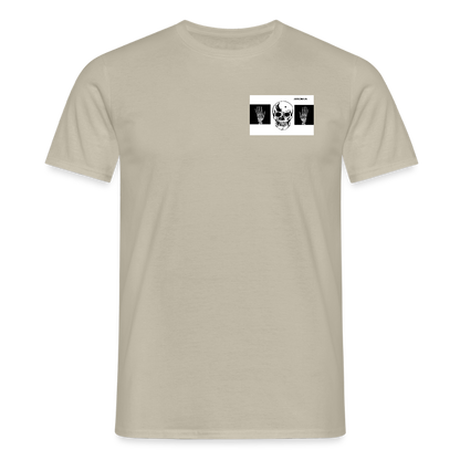 T-Shirt tête de mort haut les mains - sand beige