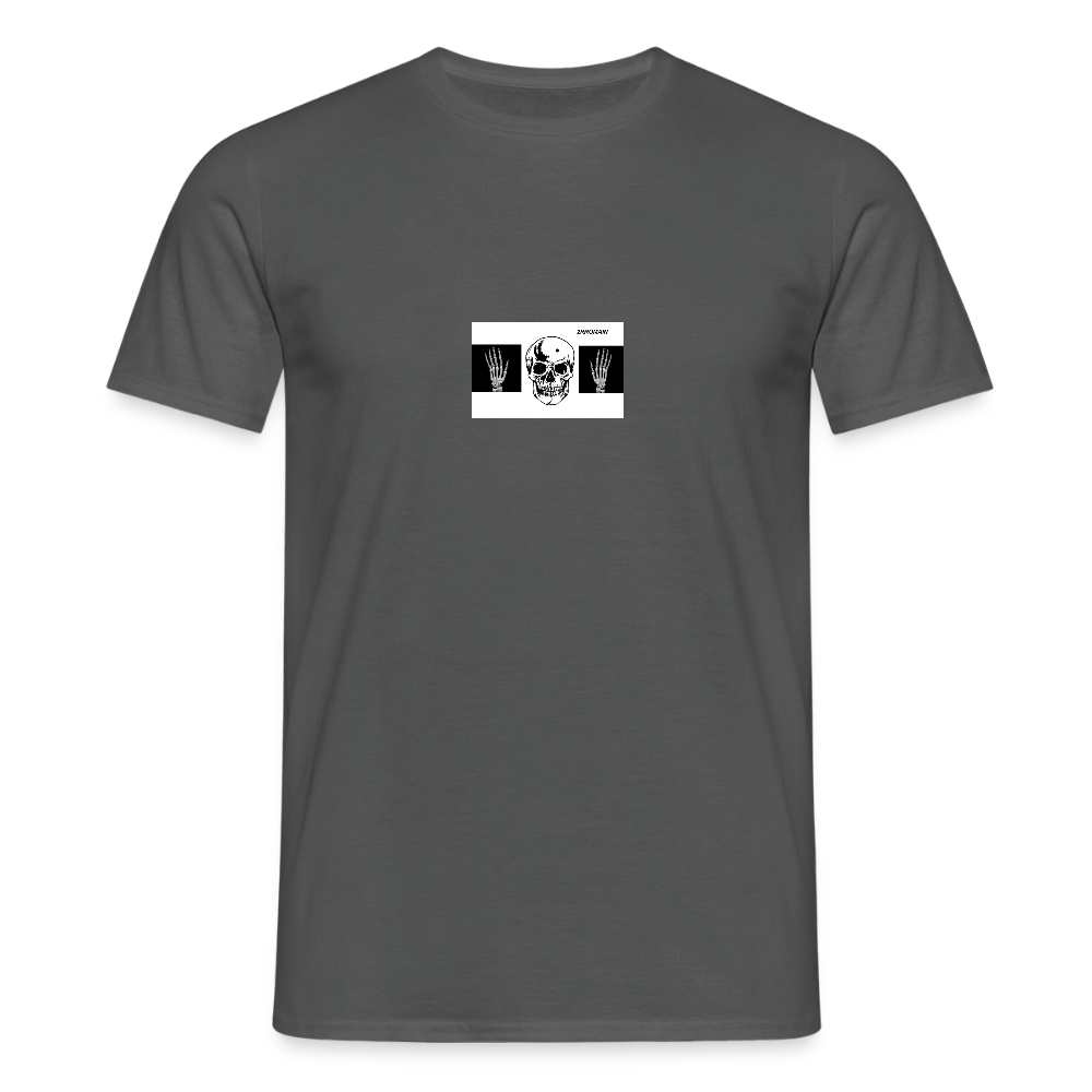 T-Shirt tête de mort haut les mains - charcoal grey