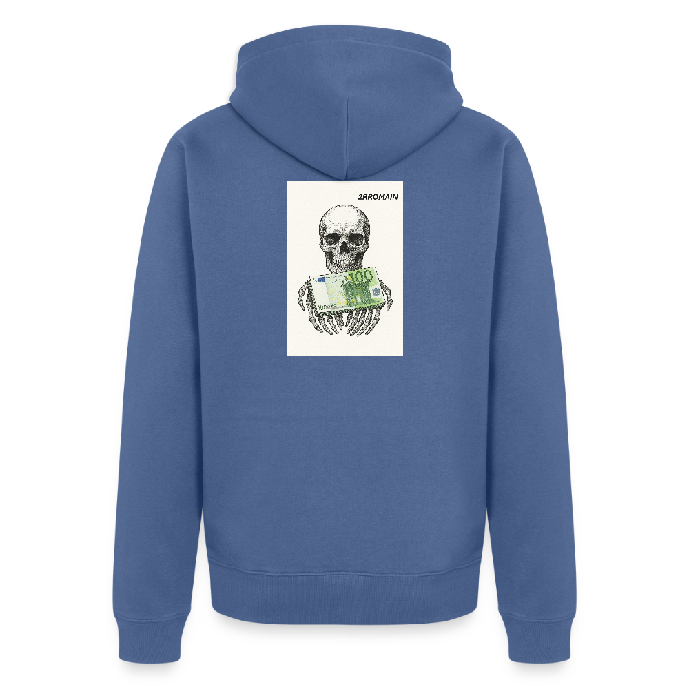 Veste à capuche premium pour homme - stone blue