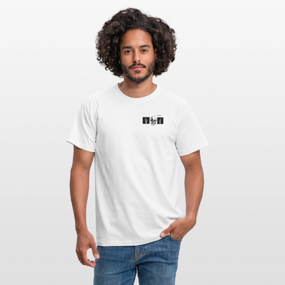 T-Shirt tête de mort haut les mains - white