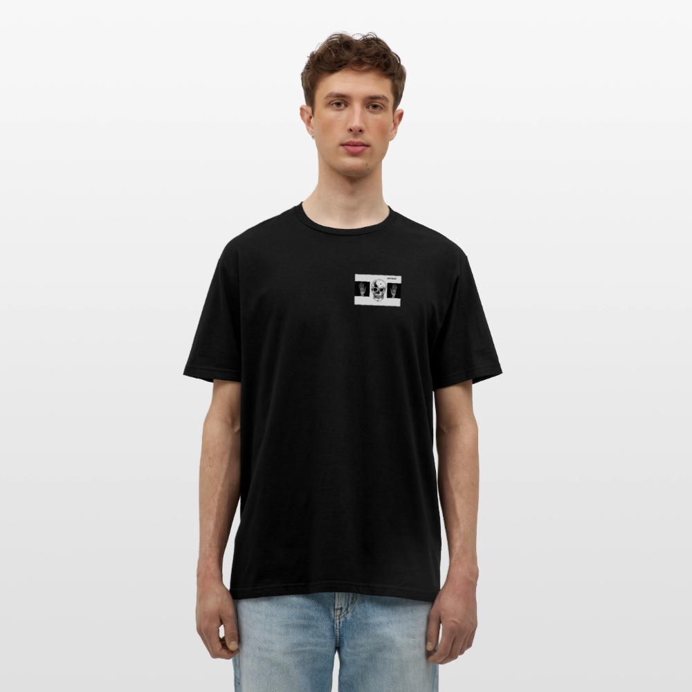 T-Shirt tête de mort haut les mains - black