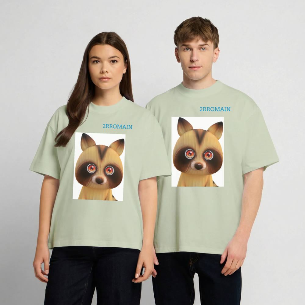 Unisex Oversized Heavyweight T-shirt - soft salvia 