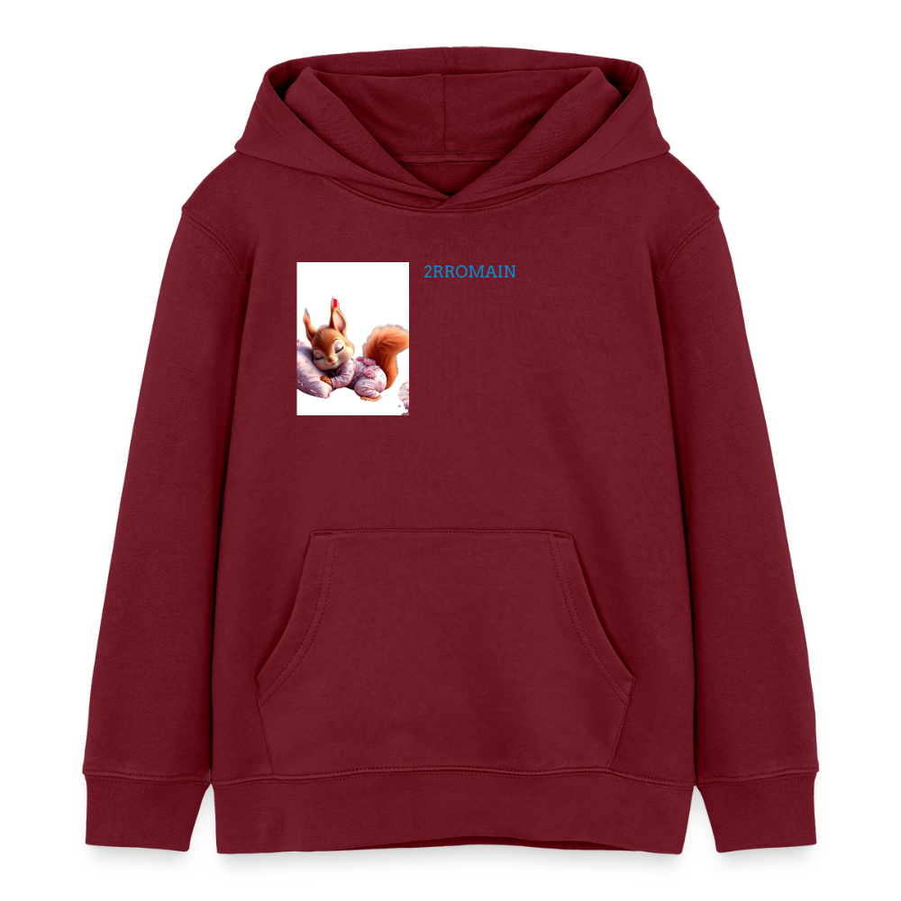 Kids Organic Hoodie by Stanley/Stella - burgundy