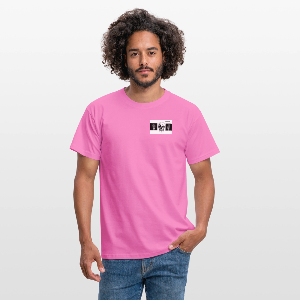 T-Shirt tête de mort haut les mains - pink