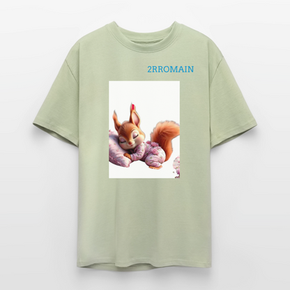 Unisex Oversized Heavyweight T-shirt - soft salvia 