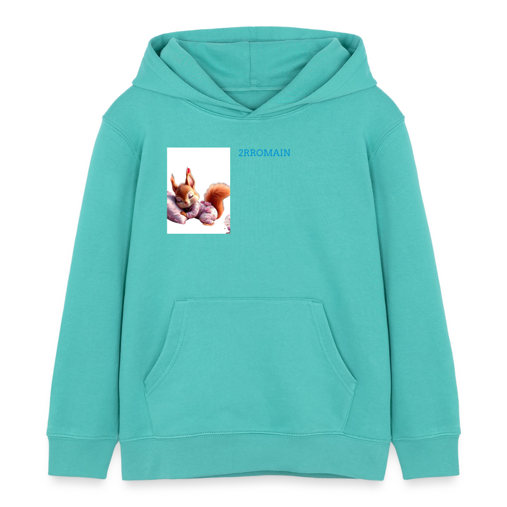 Kids Organic Hoodie by Stanley/Stella - pool blue