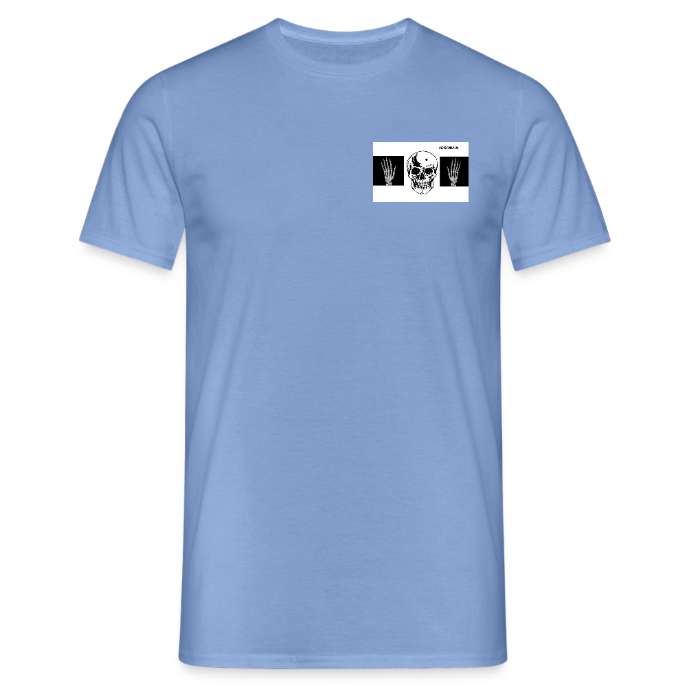 T-Shirt tête de mort haut les mains - carolina blue