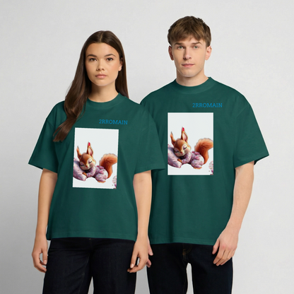 Unisex Oversized Heavyweight T-shirt - hunter green