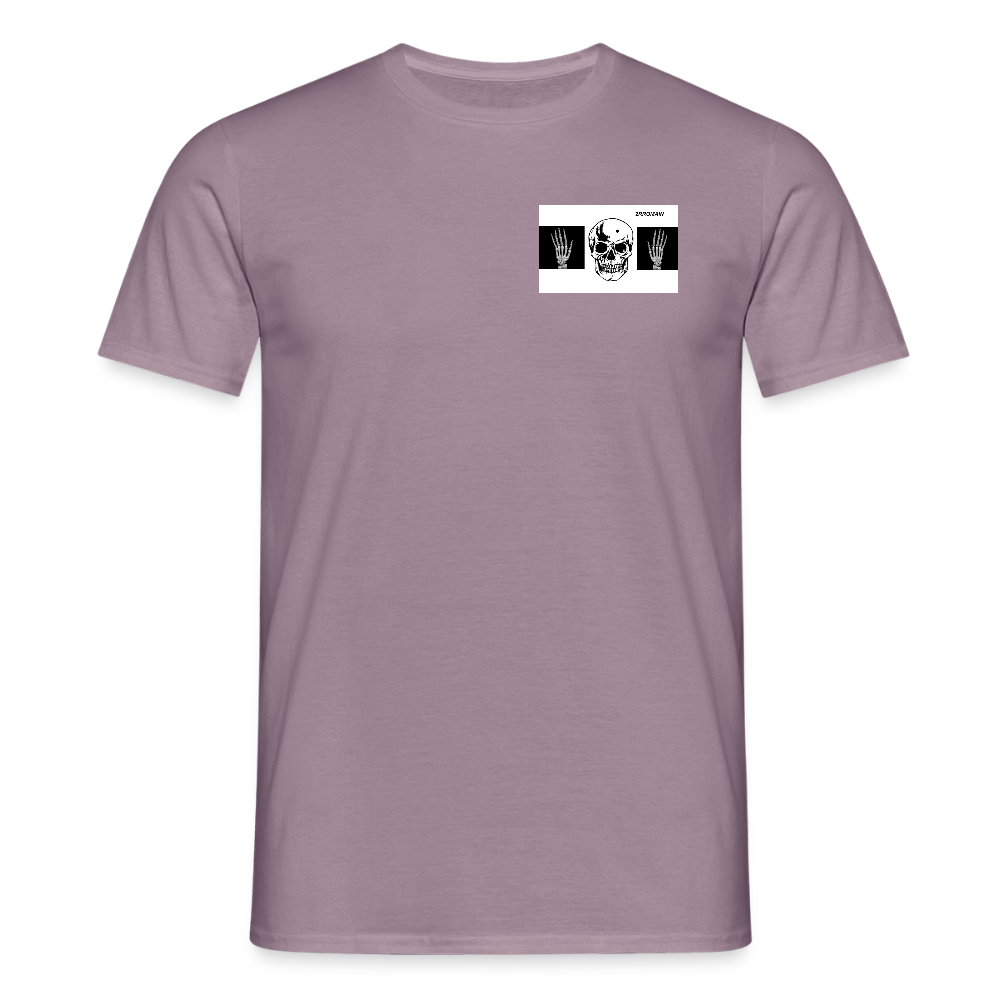 T-Shirt tête de mort haut les mains - purple-grey 