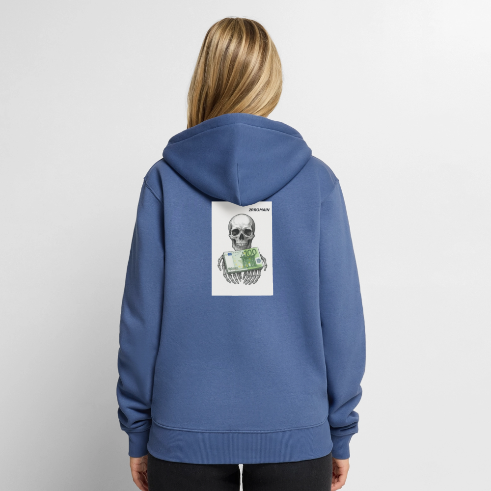 Veste à capuche premium pour homme - stone blue