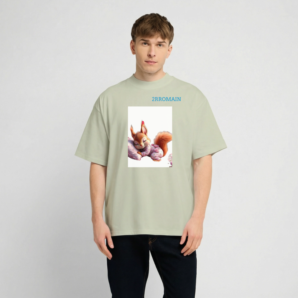 Unisex Oversized Heavyweight T-shirt - soft salvia 