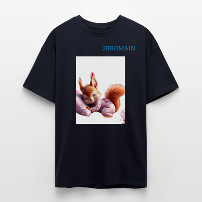 Unisex Oversized Heavyweight T-shirt - french navy