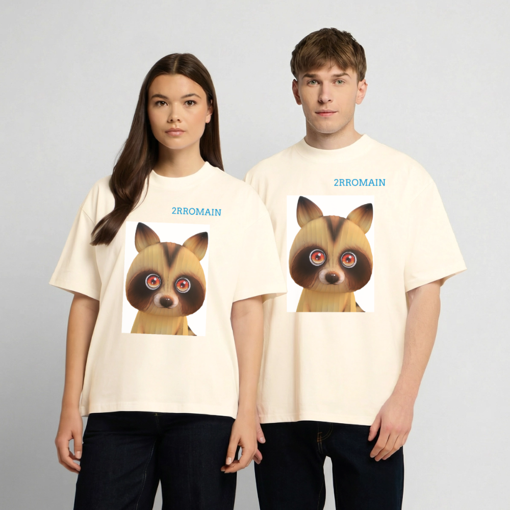 Unisex Oversized Heavyweight T-shirt - creme