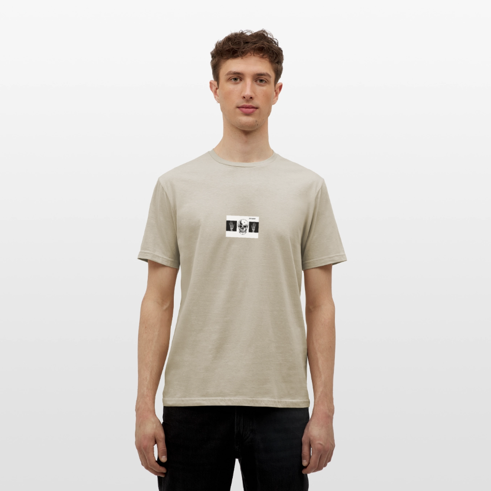T-Shirt tête de mort haut les mains - sand beige