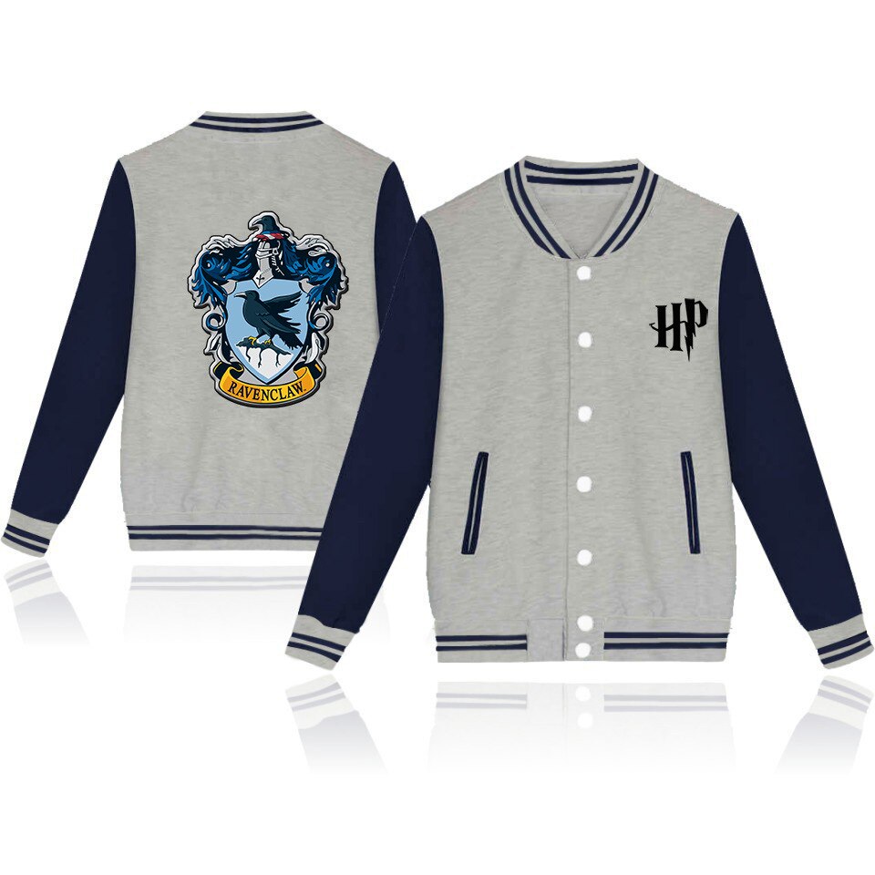 Pikurb New Fashion Magic School Wizards Baseball Hoodie Sweater Hogwartes P-o-t-t-e-r Sweatshirt Ravenclaw Jacket Coat