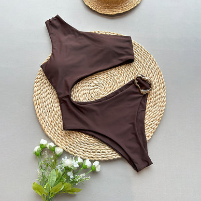 Sexy Bikini New Single Shoulder Swimwear Wholesale Bikini