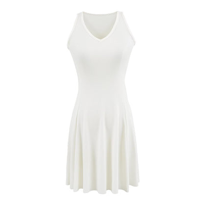 V-neck sleeveless dress