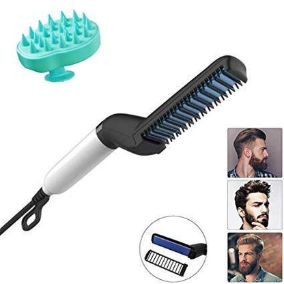 Lisseur pour barbe et cheveux pour hommes (peigne de modelage