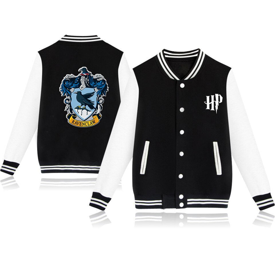 Pikurb New Fashion Magic School Wizards Baseball Hoodie Sweater Hogwartes P-o-t-t-e-r Sweatshirt Ravenclaw Jacket Coat