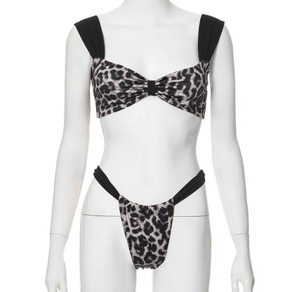 Fashionable and sexy sleeveless bikini set