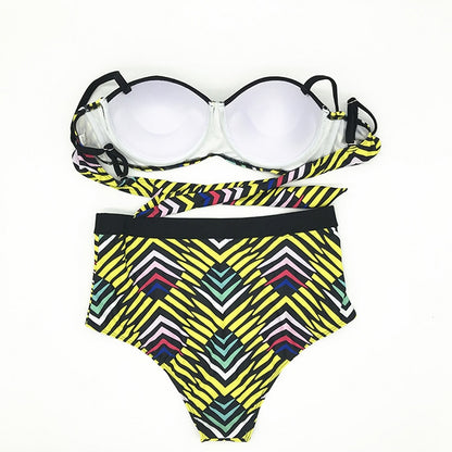 Sexy Bikinis Hollow Out Swimsuit Women Swimwear Big Breast Push Up Brazilian Bathing suit Maillot de Bain Femme Plus Size