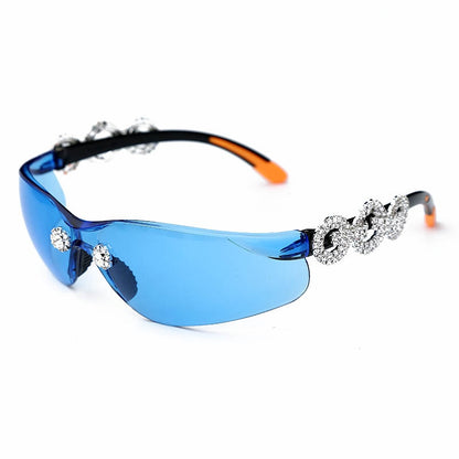 Sunglasses Women Men Fashion Personality Windshield UV Protection Blu Yellow UV400 Mirror Feminino De Sol Gafas