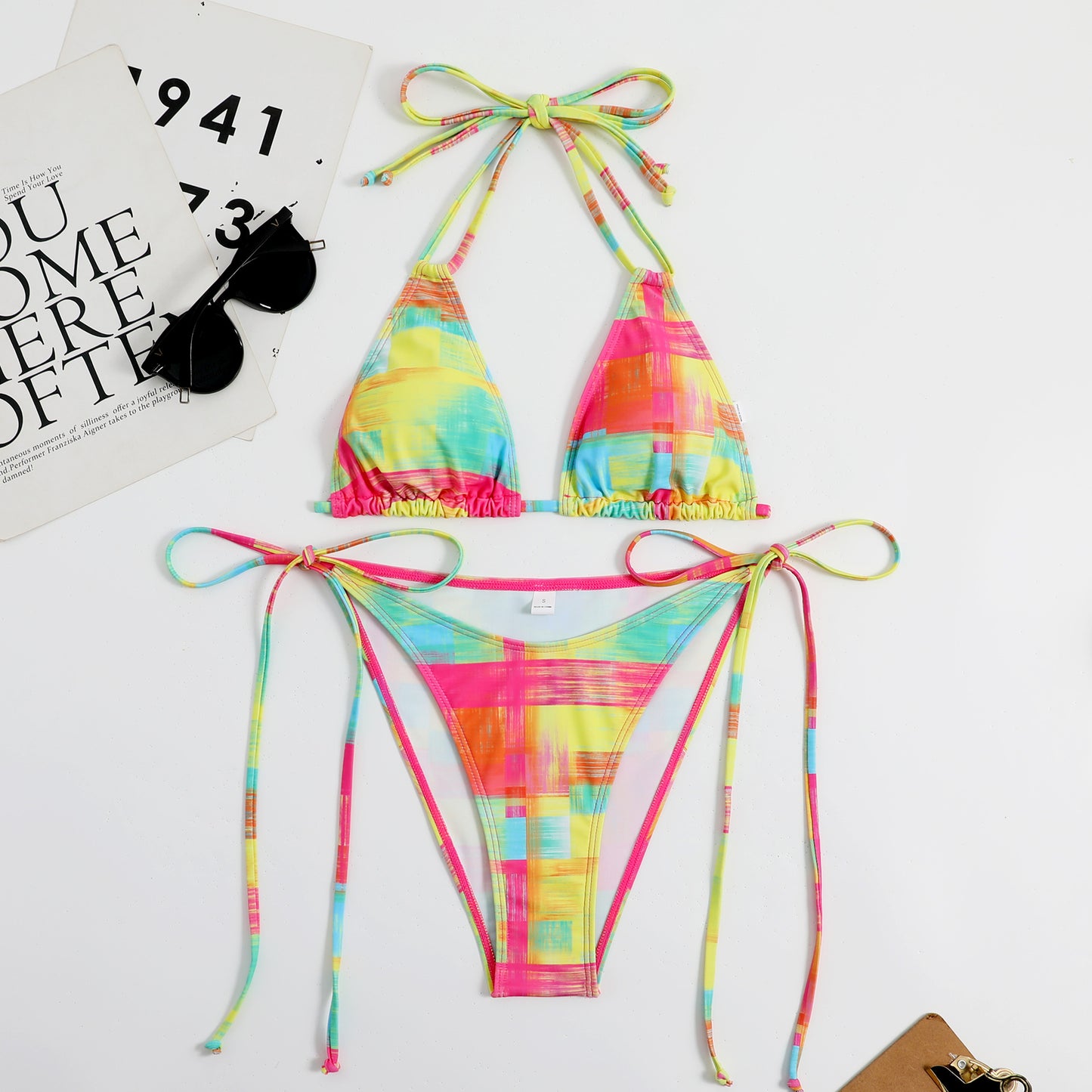 Women's Bikinis with Hanging Neck and Strap Patterns