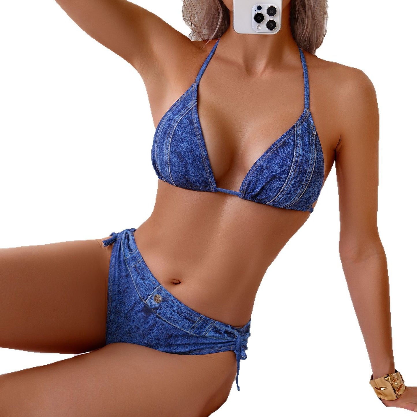 V-neck bikini set