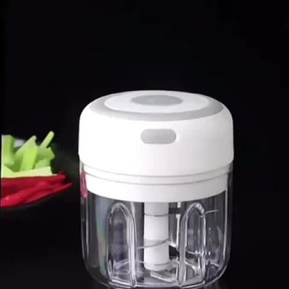 Electric Food Chopper (280ml), Mincer Electric Food Processor, Cordless Meat Grinder. Portable, Rechargeability, Suitable for Vegetables, Peppers, Onions, Seasonings, Nuts