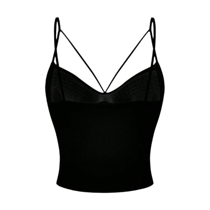 V-neck sleeveless top