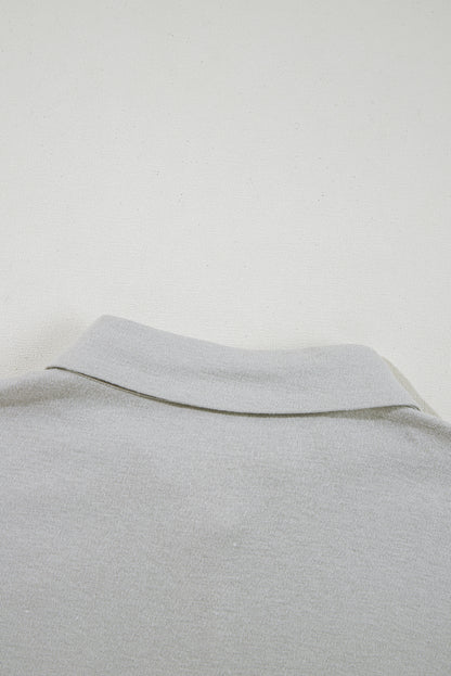 Gray 3 Pcs Crop Tank Top Shorts with Cardigan Lounge Set