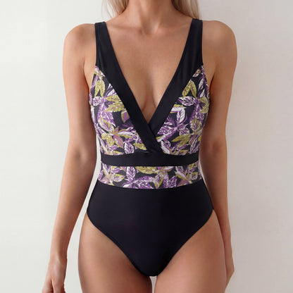 Deep V tight swimsuit